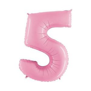 Цифра 5 пастель Pink