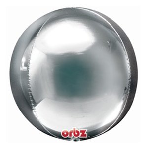 Шар 3D Сфера металлик Silver (серебро)