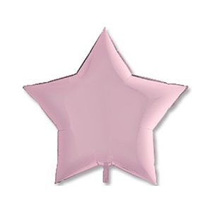 Шар звезда пастель розовый Pink