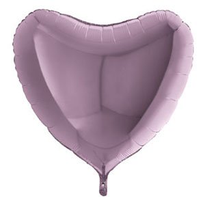 Шар сердце металлик Lilac