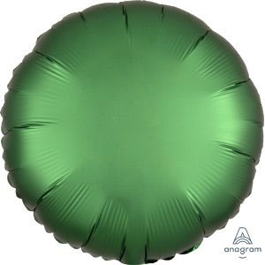Шар круг сатин зеленый satin emerald