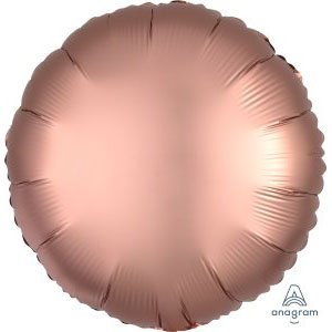 шар круг сатин розовая медь Satin luxe rose copper