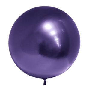 Шар Сфера 3D, Deco Bubble, Фиолетовый, Хром
