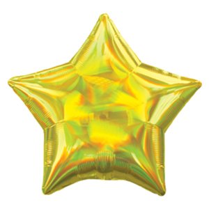 Шар звезда Переливы Yellow (желтый)