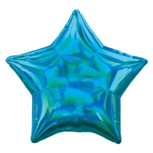 Шар звезда переливы Cyan (Голубой)