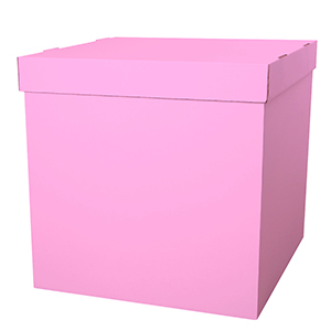 Коробка для шаров (розовая) 60 80 80 см.