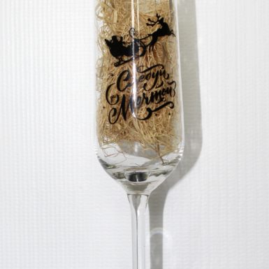 Бокал для шампанского с индивидуальной надписью