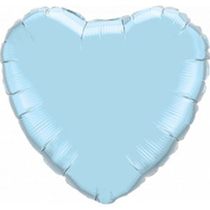 Шар сердце большое Светло-голубой
