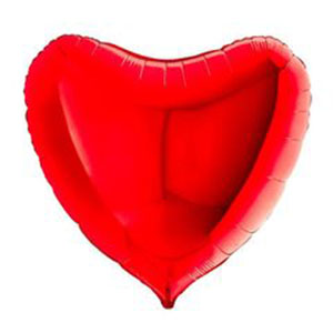Шар сердце огромное Красный