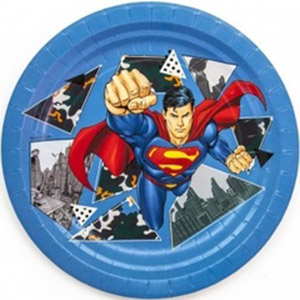 Тарелки бумажные Супермен