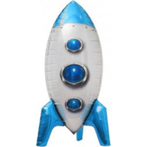 Фигура 3D Ракета Синий