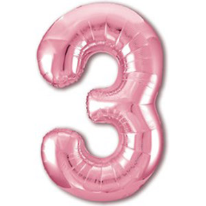 Цифра Slim Розовый 3