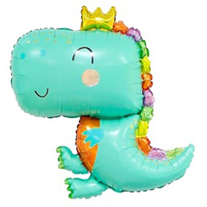 Фигура Динозаврик в короне Светло-зеленый