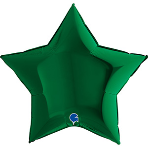 Шар звезда огромная Металлик Темно-зеленый