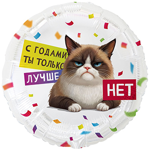Круг С годами ты лучше Кот Сердитый